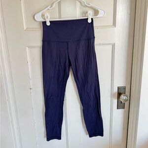 Lululemon navy blue align 25” leggings size 6